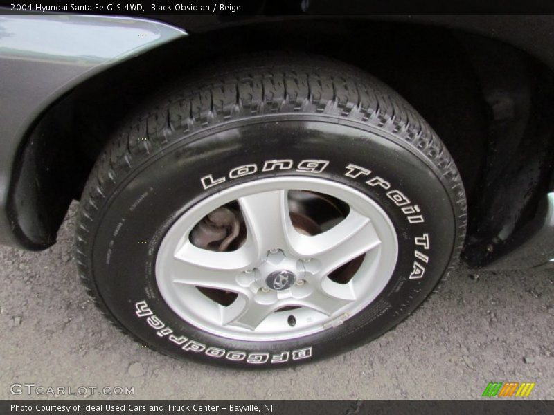 Black Obsidian / Beige 2004 Hyundai Santa Fe GLS 4WD