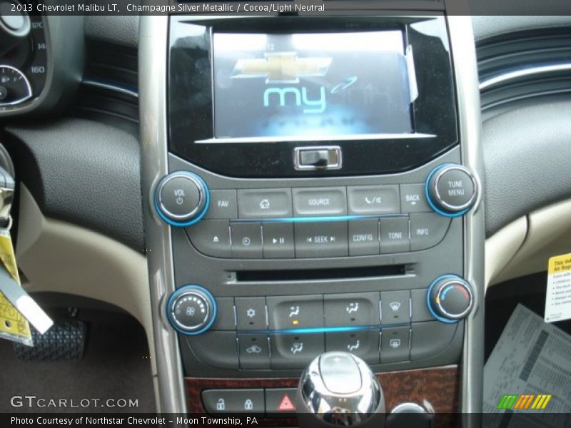 Champagne Silver Metallic / Cocoa/Light Neutral 2013 Chevrolet Malibu LT