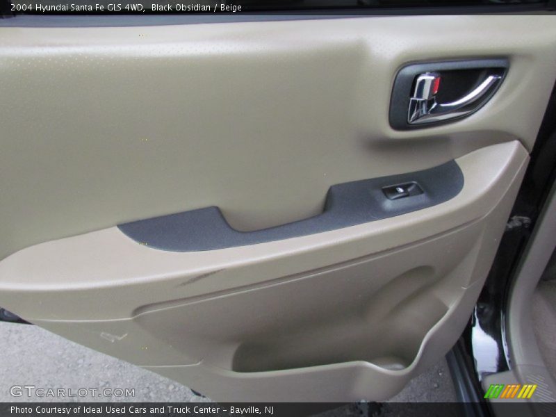 Black Obsidian / Beige 2004 Hyundai Santa Fe GLS 4WD