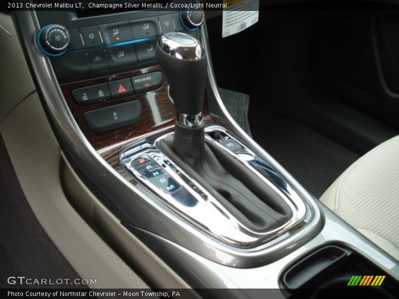 Champagne Silver Metallic / Cocoa/Light Neutral 2013 Chevrolet Malibu LT