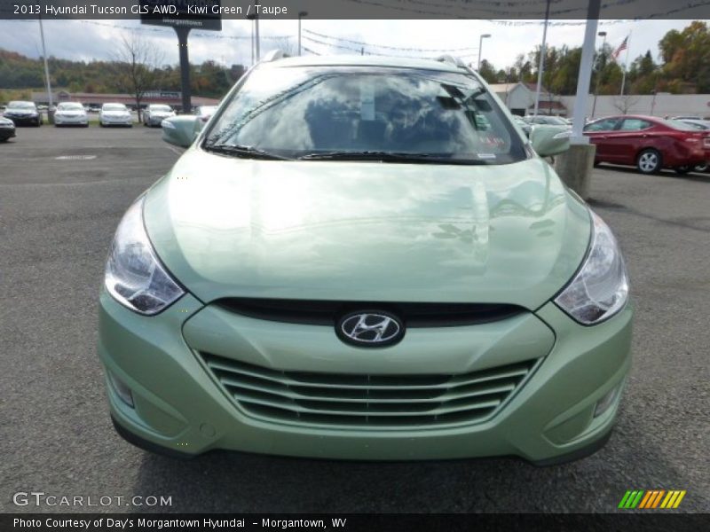 Kiwi Green / Taupe 2013 Hyundai Tucson GLS AWD
