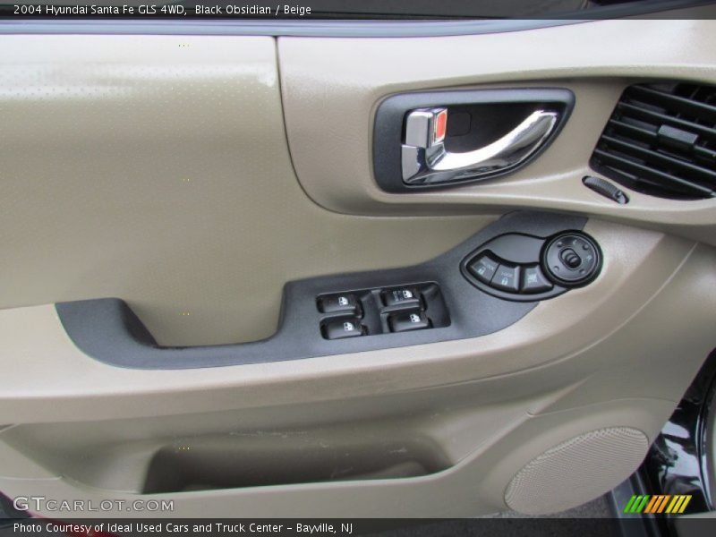 Black Obsidian / Beige 2004 Hyundai Santa Fe GLS 4WD