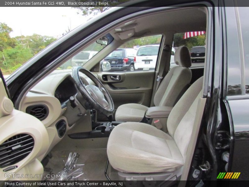 Black Obsidian / Beige 2004 Hyundai Santa Fe GLS 4WD