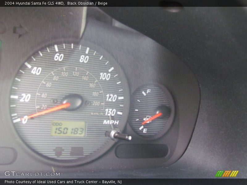 Black Obsidian / Beige 2004 Hyundai Santa Fe GLS 4WD