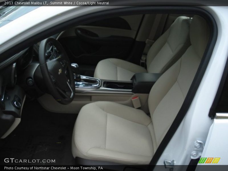 Summit White / Cocoa/Light Neutral 2013 Chevrolet Malibu LT