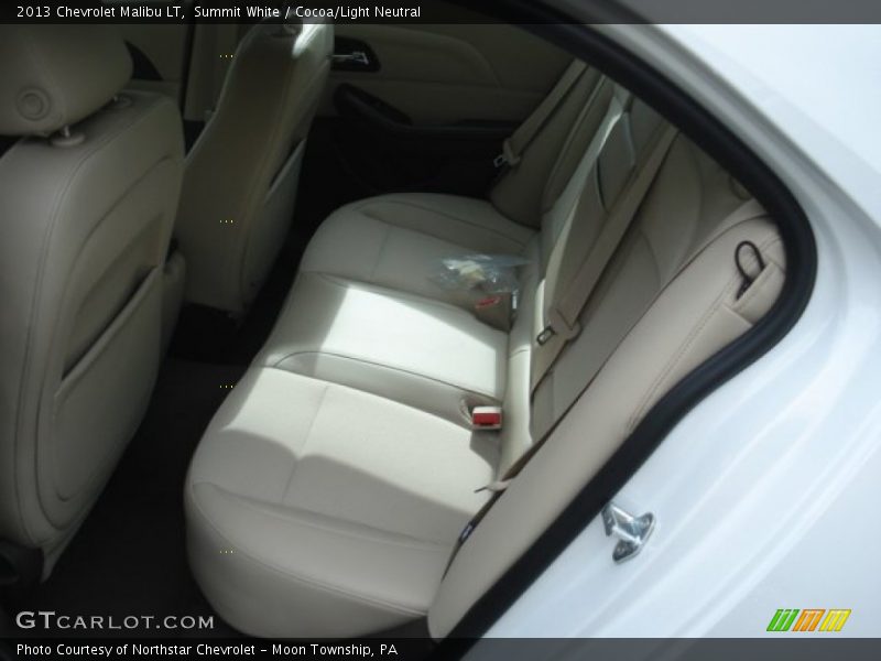 Summit White / Cocoa/Light Neutral 2013 Chevrolet Malibu LT