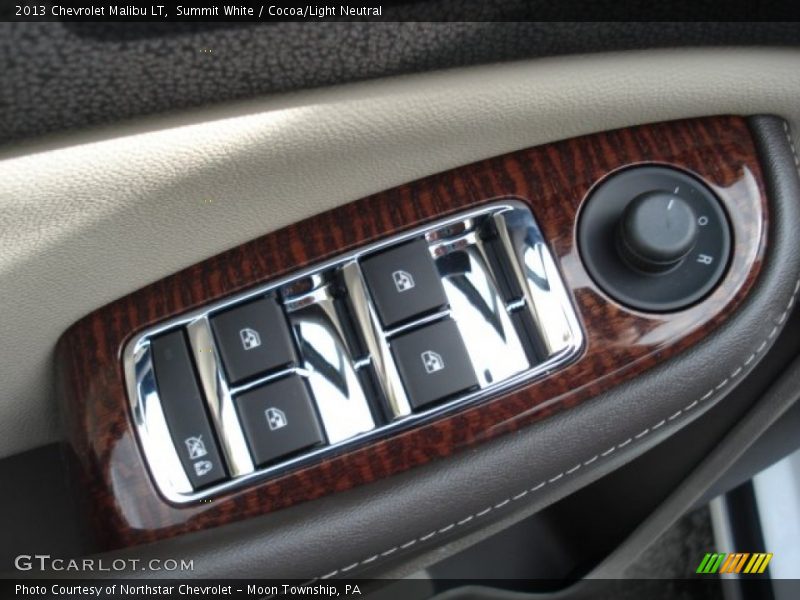 Summit White / Cocoa/Light Neutral 2013 Chevrolet Malibu LT