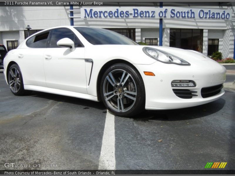 Carrara White / Luxor Beige 2011 Porsche Panamera V6
