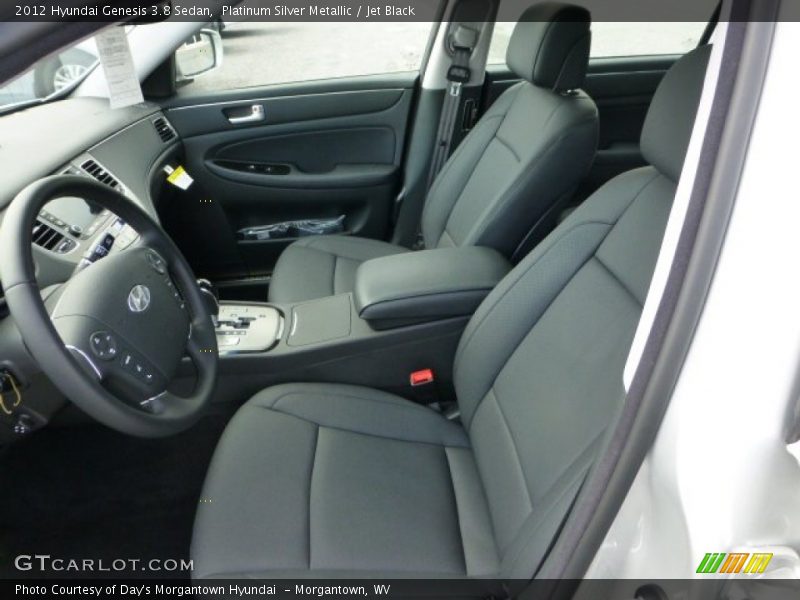 Platinum Silver Metallic / Jet Black 2012 Hyundai Genesis 3.8 Sedan