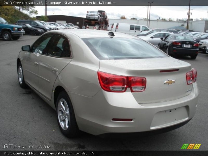 Champagne Silver Metallic / Jet Black/Titanium 2013 Chevrolet Malibu LS