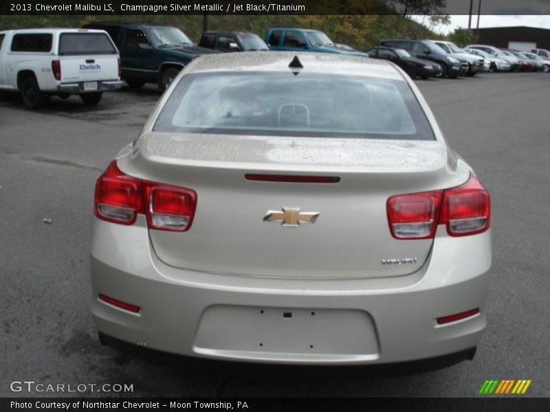 Champagne Silver Metallic / Jet Black/Titanium 2013 Chevrolet Malibu LS