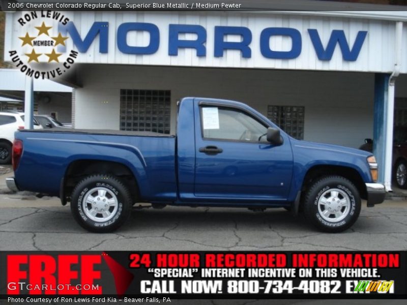 Superior Blue Metallic / Medium Pewter 2006 Chevrolet Colorado Regular Cab