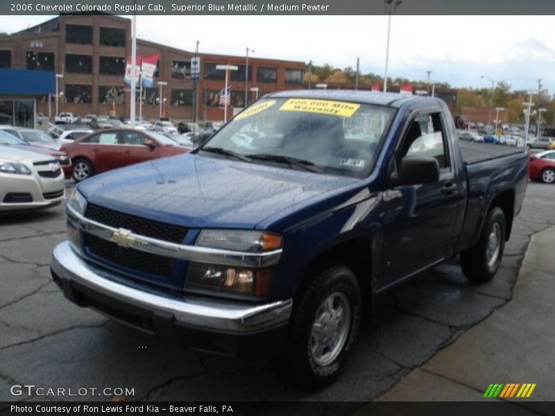 Superior Blue Metallic / Medium Pewter 2006 Chevrolet Colorado Regular Cab