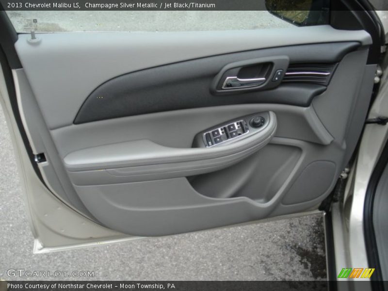 Champagne Silver Metallic / Jet Black/Titanium 2013 Chevrolet Malibu LS