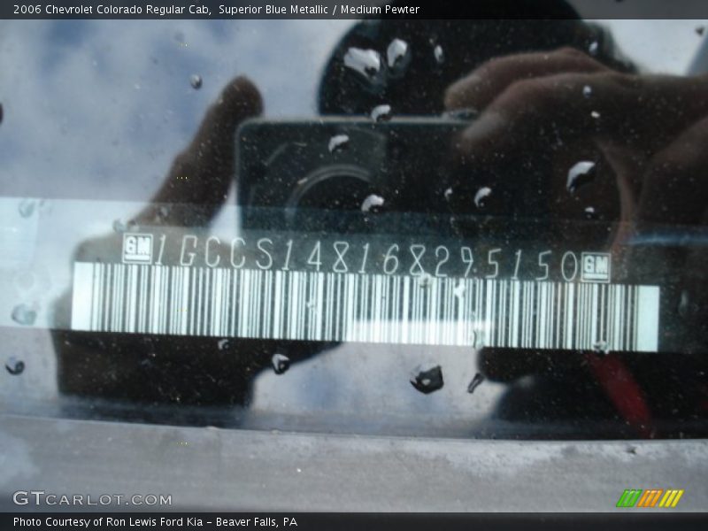 Superior Blue Metallic / Medium Pewter 2006 Chevrolet Colorado Regular Cab