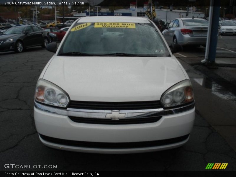 White / Neutral 2004 Chevrolet Malibu Sedan