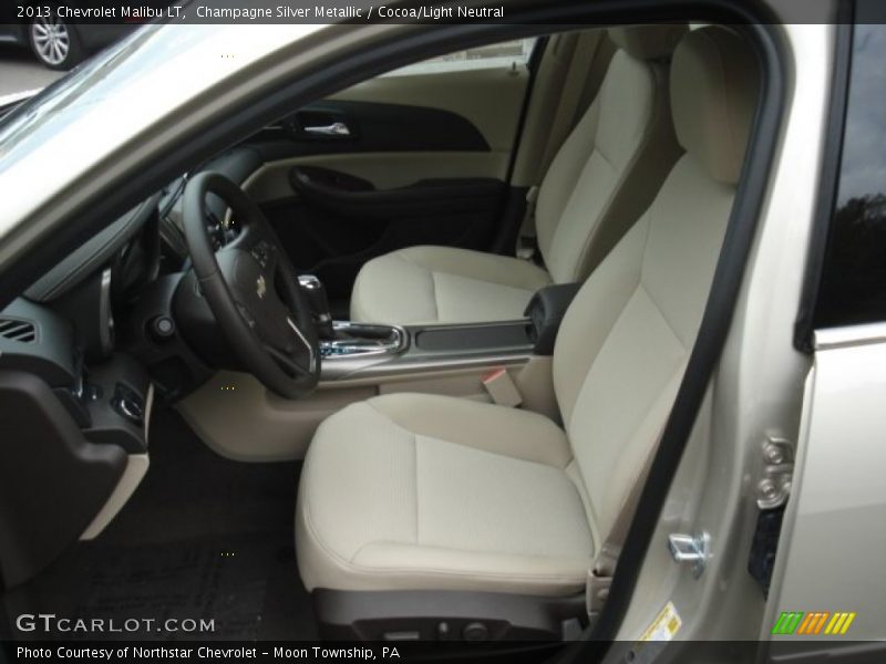 Champagne Silver Metallic / Cocoa/Light Neutral 2013 Chevrolet Malibu LT