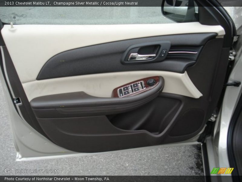 Champagne Silver Metallic / Cocoa/Light Neutral 2013 Chevrolet Malibu LT