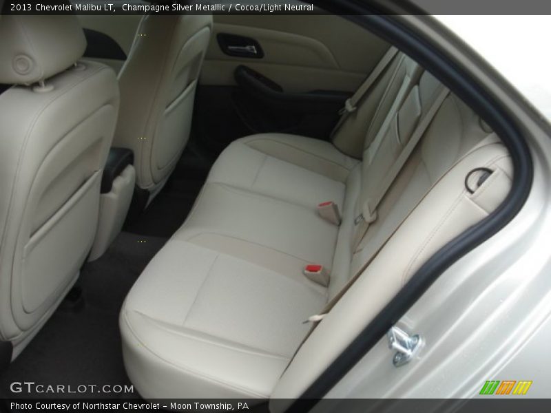 Champagne Silver Metallic / Cocoa/Light Neutral 2013 Chevrolet Malibu LT