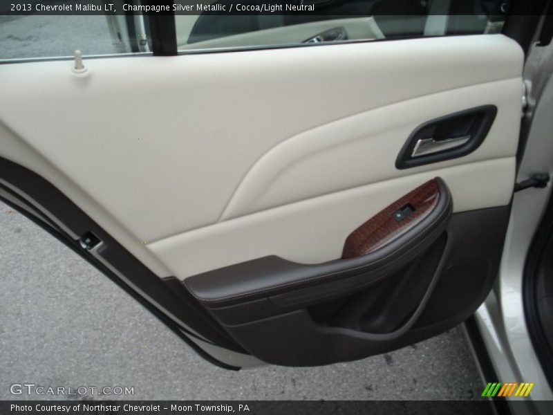 Champagne Silver Metallic / Cocoa/Light Neutral 2013 Chevrolet Malibu LT