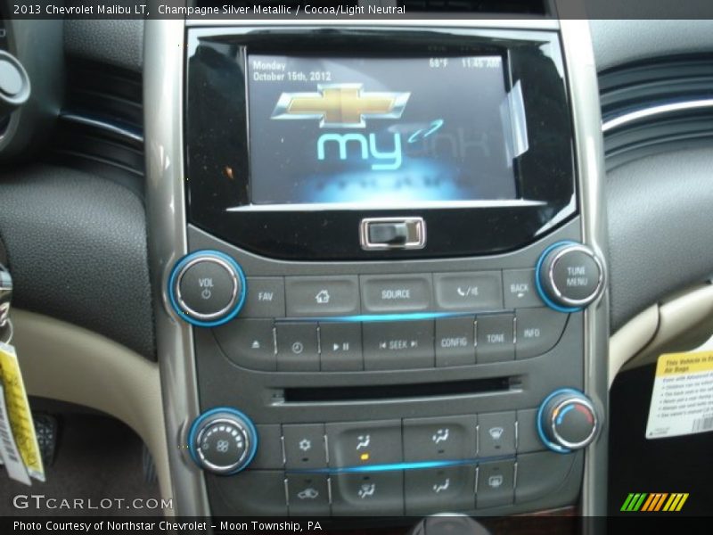 Champagne Silver Metallic / Cocoa/Light Neutral 2013 Chevrolet Malibu LT