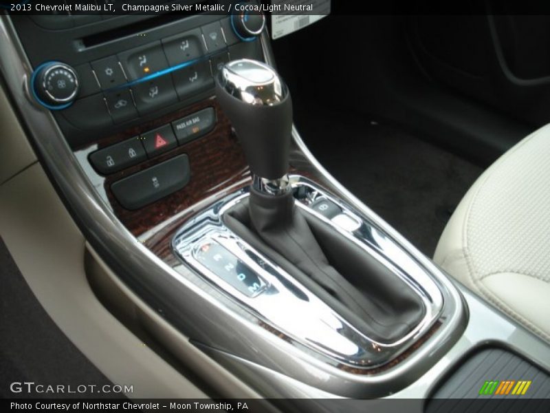 Champagne Silver Metallic / Cocoa/Light Neutral 2013 Chevrolet Malibu LT