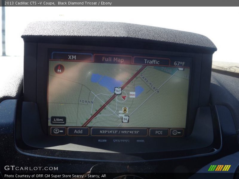 Navigation of 2013 CTS -V Coupe