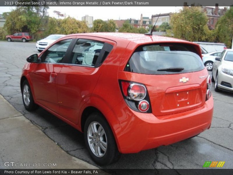  2013 Sonic LT Hatch Inferno Orange Metallic