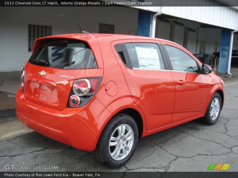  2013 Sonic LT Hatch Inferno Orange Metallic