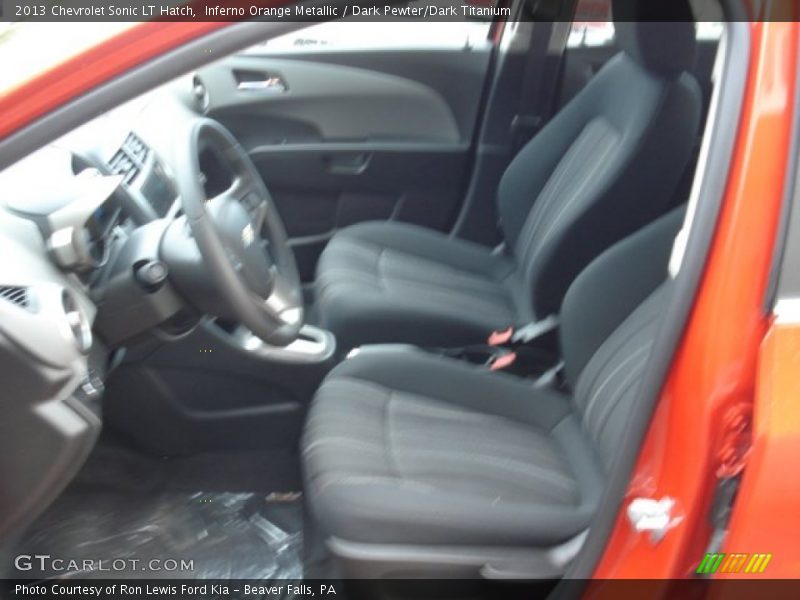 Inferno Orange Metallic / Dark Pewter/Dark Titanium 2013 Chevrolet Sonic LT Hatch