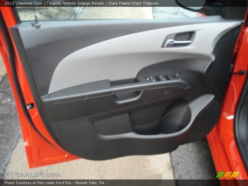 Inferno Orange Metallic / Dark Pewter/Dark Titanium 2013 Chevrolet Sonic LT Hatch