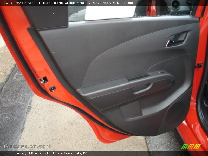 Inferno Orange Metallic / Dark Pewter/Dark Titanium 2013 Chevrolet Sonic LT Hatch
