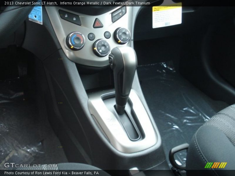  2013 Sonic LT Hatch 6 Speed Automatic Shifter