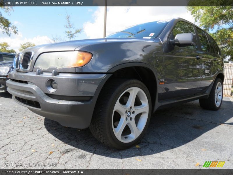 Steel Grey Metallic / Gray 2003 BMW X5 3.0i
