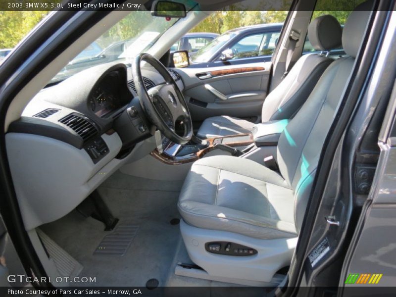 Steel Grey Metallic / Gray 2003 BMW X5 3.0i