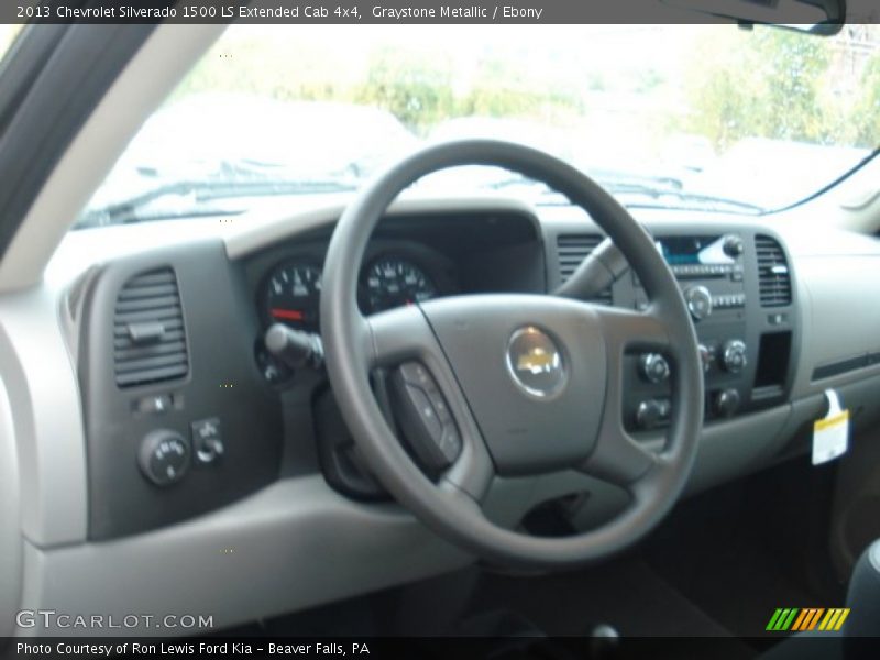 Graystone Metallic / Ebony 2013 Chevrolet Silverado 1500 LS Extended Cab 4x4