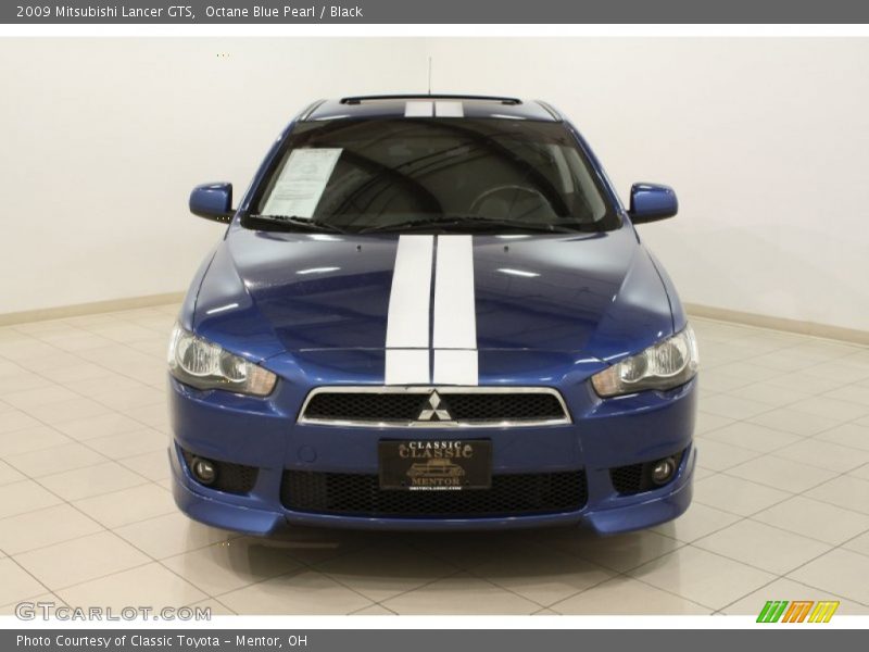 Octane Blue Pearl / Black 2009 Mitsubishi Lancer GTS