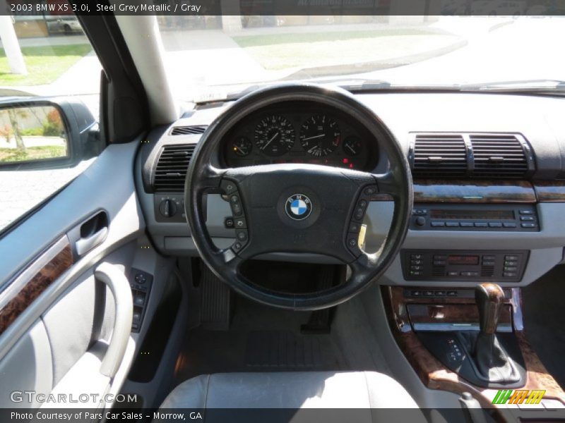 Steel Grey Metallic / Gray 2003 BMW X5 3.0i