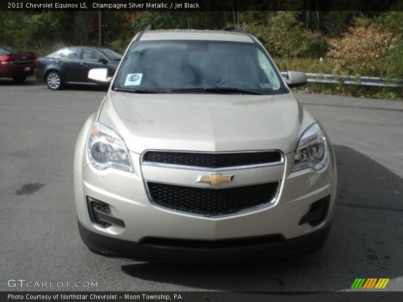 Champagne Silver Metallic / Jet Black 2013 Chevrolet Equinox LS