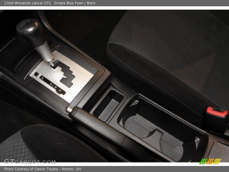 Octane Blue Pearl / Black 2009 Mitsubishi Lancer GTS