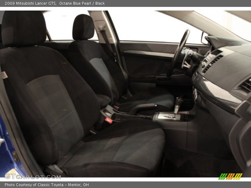 Octane Blue Pearl / Black 2009 Mitsubishi Lancer GTS