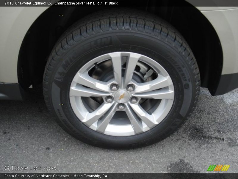 Champagne Silver Metallic / Jet Black 2013 Chevrolet Equinox LS