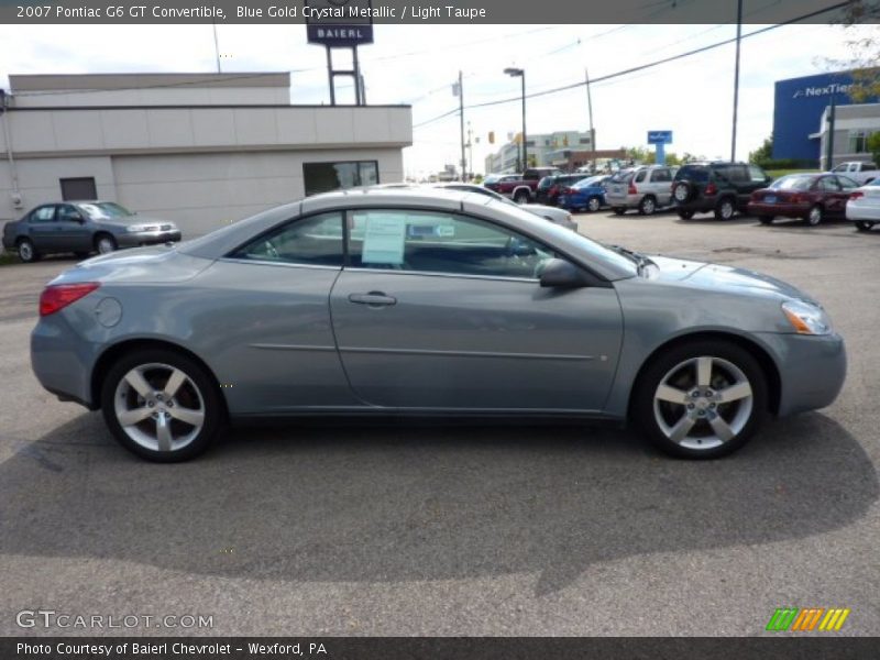 Blue Gold Crystal Metallic / Light Taupe 2007 Pontiac G6 GT Convertible