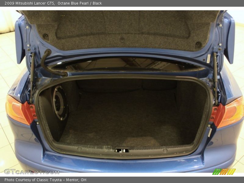 Octane Blue Pearl / Black 2009 Mitsubishi Lancer GTS