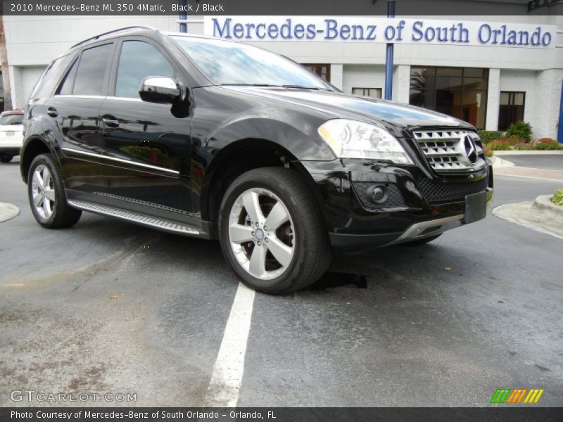 Black / Black 2010 Mercedes-Benz ML 350 4Matic