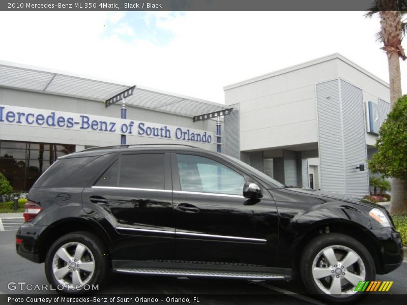 Black / Black 2010 Mercedes-Benz ML 350 4Matic