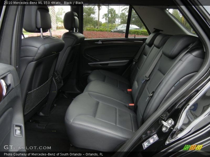 Rear Seat of 2010 ML 350 4Matic