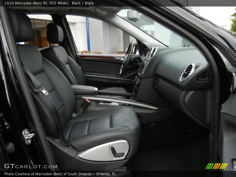 Front Seat of 2010 ML 350 4Matic