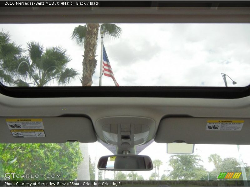 Sunroof of 2010 ML 350 4Matic