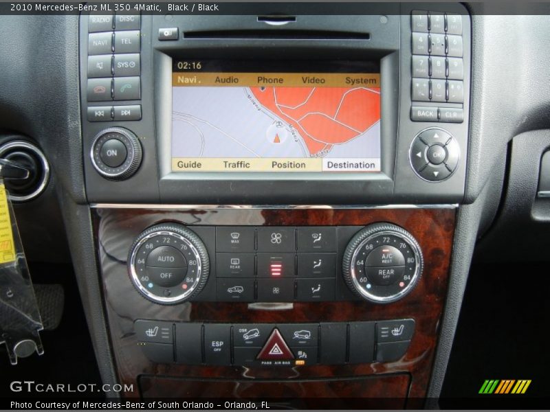 Controls of 2010 ML 350 4Matic
